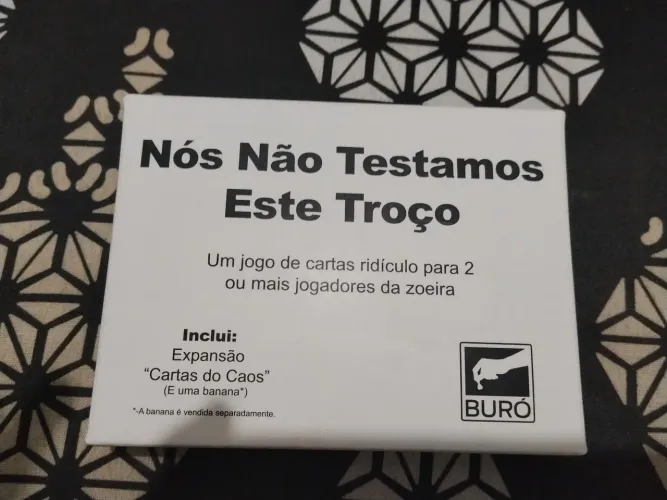 Jogo de mesa "não testamos esse troço"
