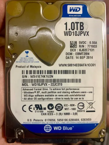 HD 1TB Western Digital 2.5