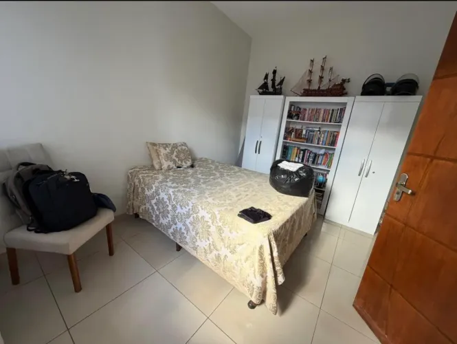 Cama BOX casal com colchão massagem