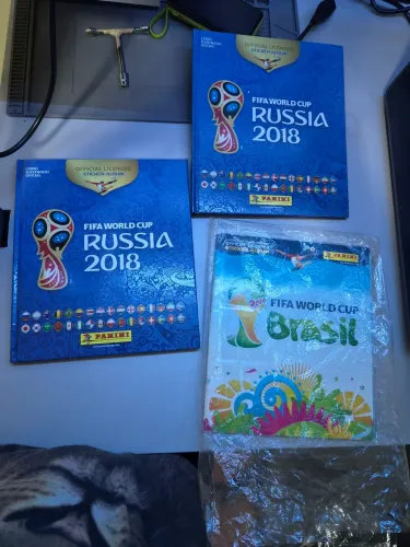 Lote Album copa 2014 e álbum 2018