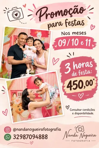 Cobertura fotográfica infantil para sua festa 