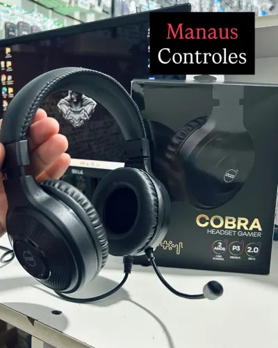 Headset Gamer Dazz conexão P3 + Adaptador para PC 