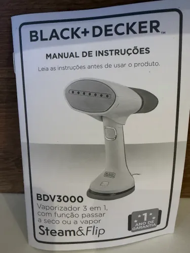 Vaporizador 3 em 1 black decker 