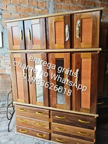 Guarda roupa de casal 4 portas novo frete grátis