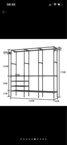 Cabideiro casal arara closet 
