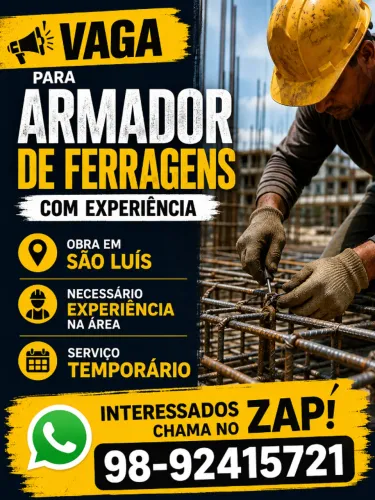 vaga :armador de ferragens 