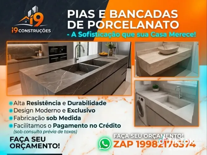 Pias, bancadas , nichos etc......