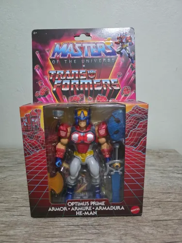 Boneco Optimus Prime Armadura He-Man Masters Of The Universe Mattel