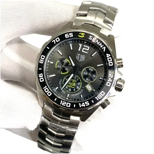 Relógio tag heuer Senna formula 1 prateado 