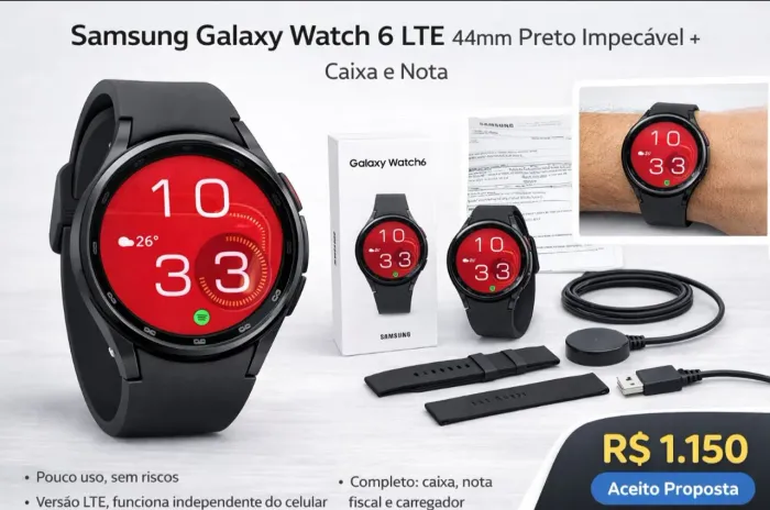 Galaxy Watch 6 LTE 47mm preto
