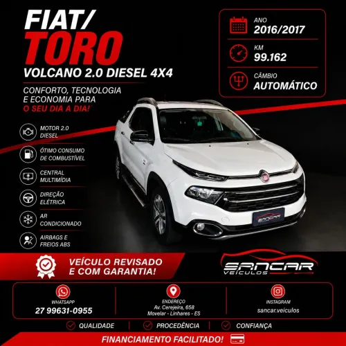 Fiat Toro Volcano 2.0 16V 4X4 TB Diesel Aut. 2017