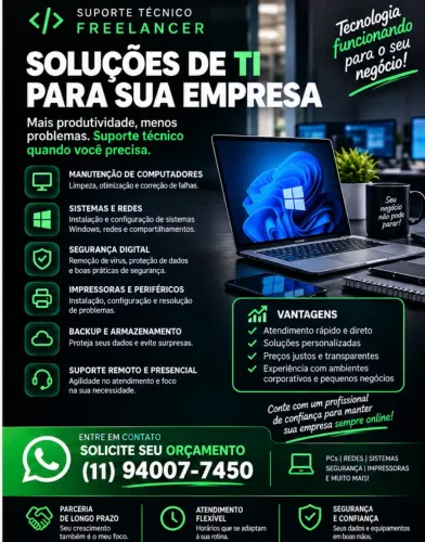 Suporte Freelancer para empresas