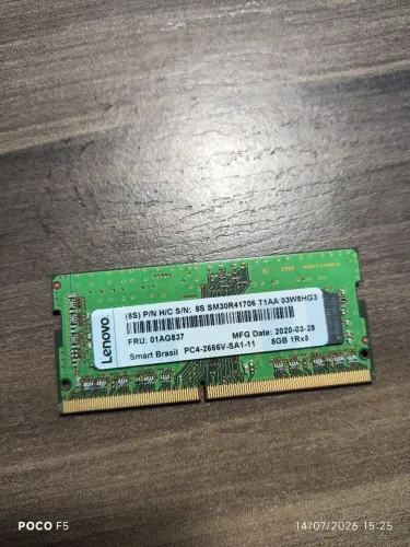 Memória RAM 8GB DDR 4 Notebook