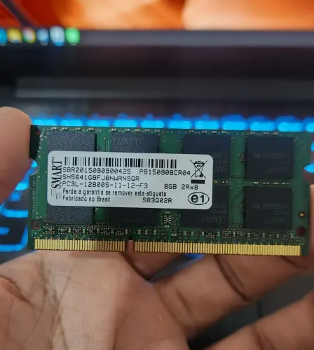Memória RAM Notebook 8GB DDR3L 1600MHz SODIMM Smart