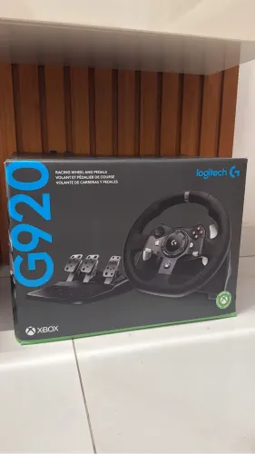 Volante Logitech G920 Driving Force e Pedais com para Xbox Series XIS, Xbox One, PC, Max
