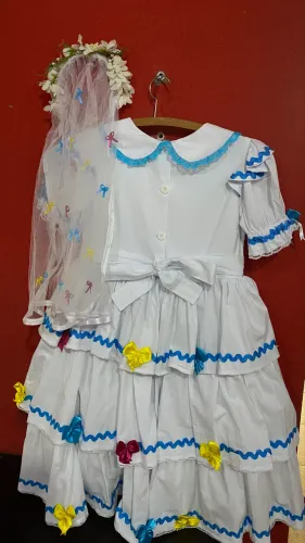 Vestido noiva festa junina quadrilha