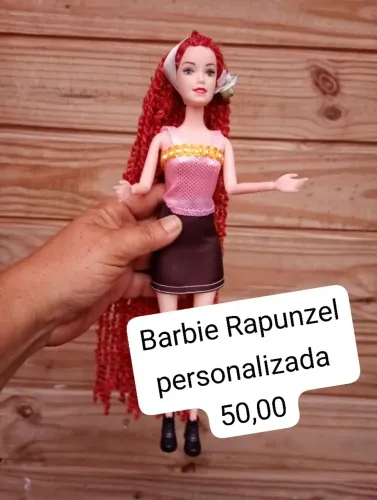 Barbie Rapunzel personalizada 