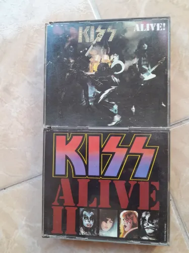 Lote CDs Kiss Alive! + Alive II - Fatbox Made in USA - excelente estado