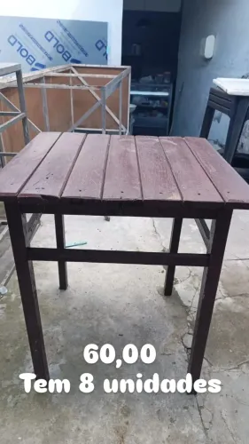 Mesa madeira quadrada 1x1