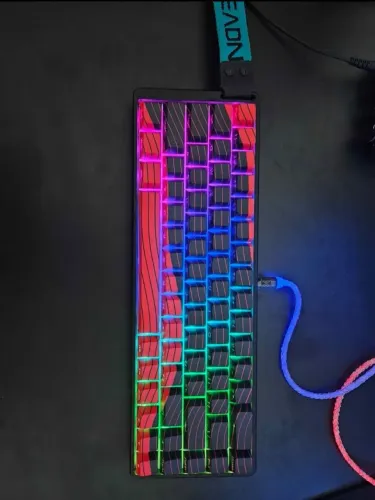 Teclado magnético de alumínio eweadn tank68 pro