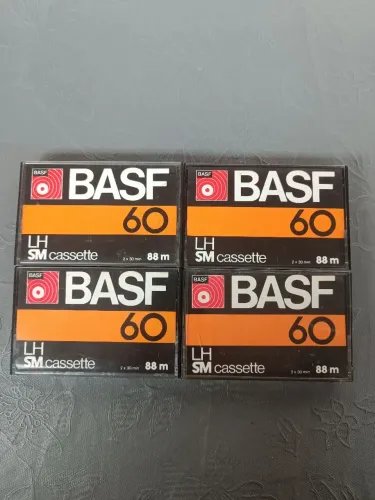 Fita k7 basf LH-60 min lote 4 fitas virgens