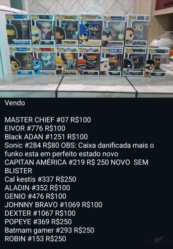 Vendo funko pops original