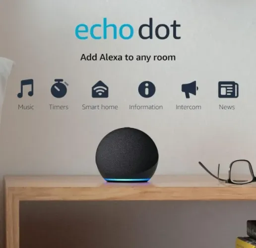 Amazon Echo Dot 4 Geração Alexa B7w64e - Preto