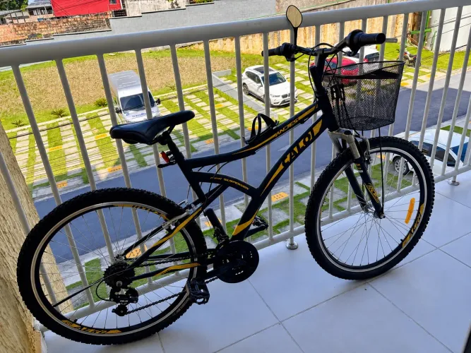 BICICLETA CALOI ARO 26 COM ACESSÓRIOS R$1.250