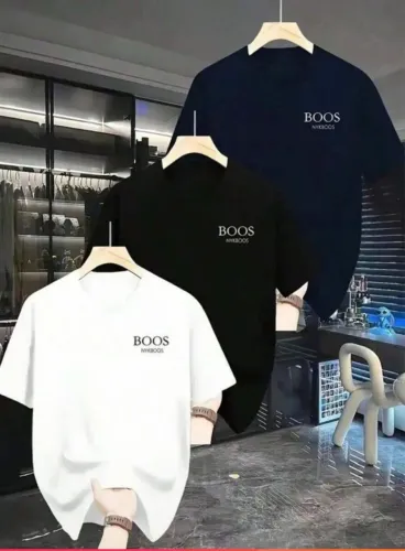 Kit 3 Camisetas da Boos, de algodão 