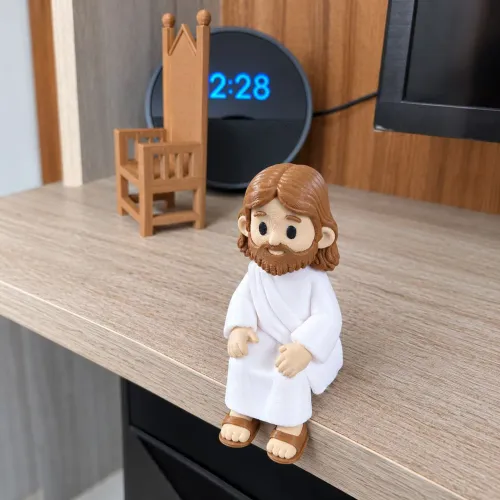 Decoração Mini Jesus Cristo 7cm Presente Religioso