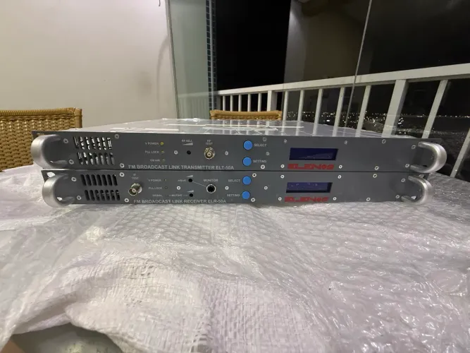 Link FM Completo RVR ELT-50A + ELR-50A NOVO (Transmissor + Receptor)