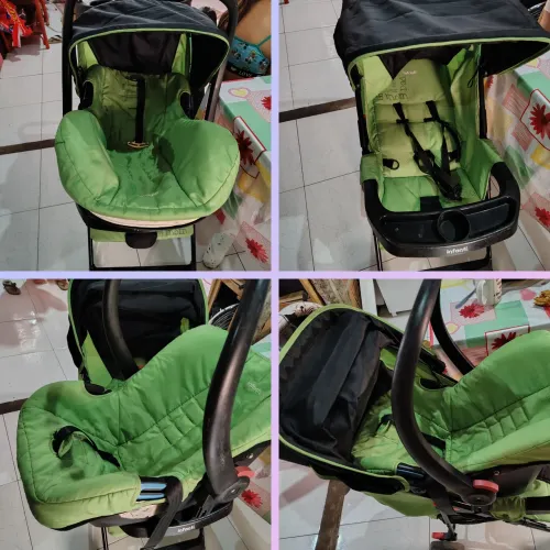 Kit carrinho mas bebê conforto 