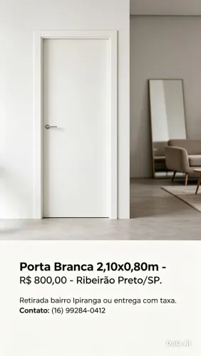 Porta com batente 2,00x 0,80