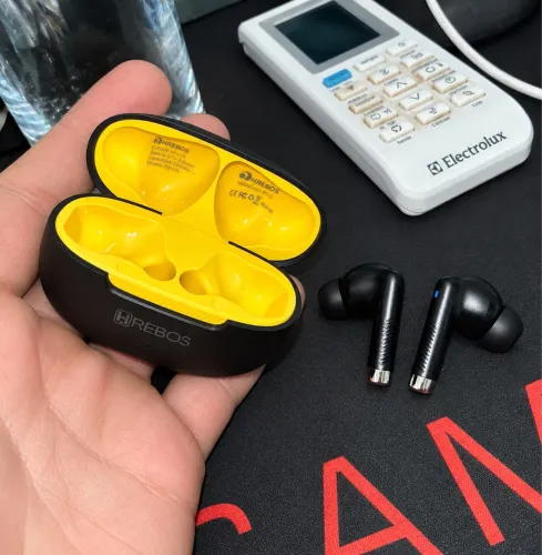 Fone Bluetooth HREBOS Harmony Pod I EB-219 TWS Preto