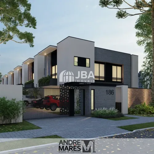 Sobrado para venda tem 115 metros quadrados com 3 quartos em Jardim Social - Curitiba - PR