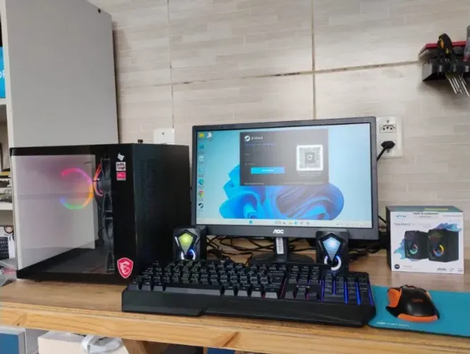 PC Gamer Ryzen 5 4600g - 8 Gb - SSD 240 - HD 1 Tb - Monitor