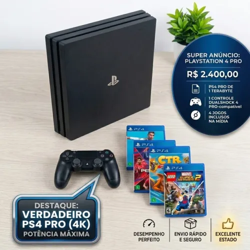 Playstation 4 Pro, 1 Terabyte