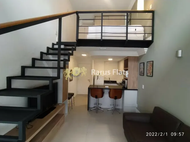 Flat para locação em Moema - Edifício Villaggio Duplex - Cód. QRF03019