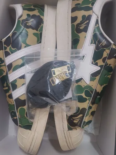 Tenis bape x adidas superstars tam 43br