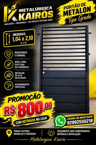 Portão promoção