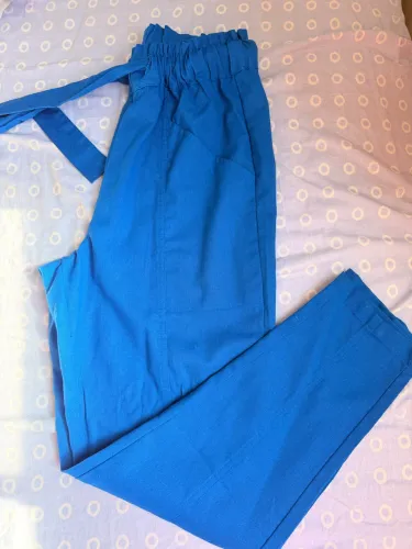 Calça linho azul