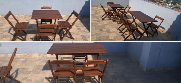 Vende-se mesa, cadeira madeira