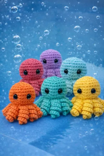 Polvinhos em Amigurumi