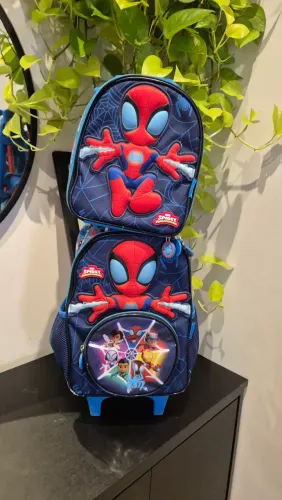 Mochila + Lancheira Baggagio Spidey