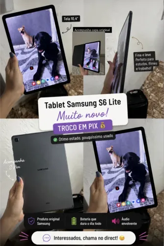 Tablet S6 lite - vendo ou troco em iPhone