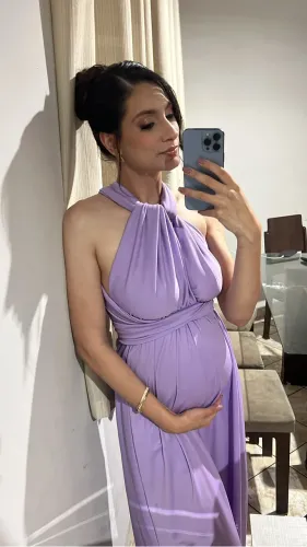 Vestido lavanda várias formas de usar