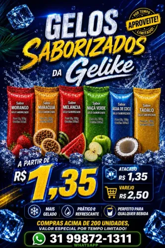 Gelo saborizado 1,35