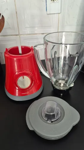 Liquidificador oste com copo de vidro