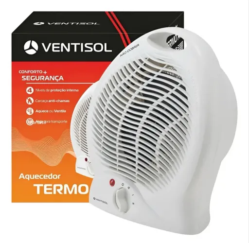 Aquecedor Elétrico Portátil 3 em 1 - 127v