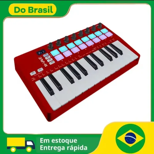 Teclado controlador Midi M-Vave SMK25 II